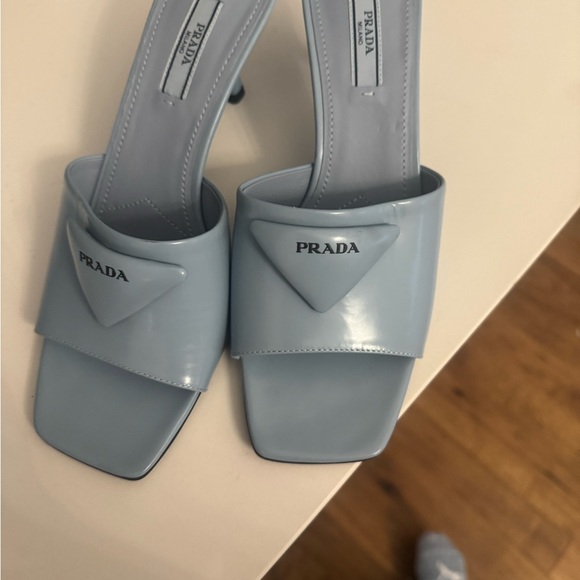 Prada Women's Blue Slide Sandals - Picture 3 of 9
